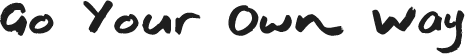 go-your-own-way